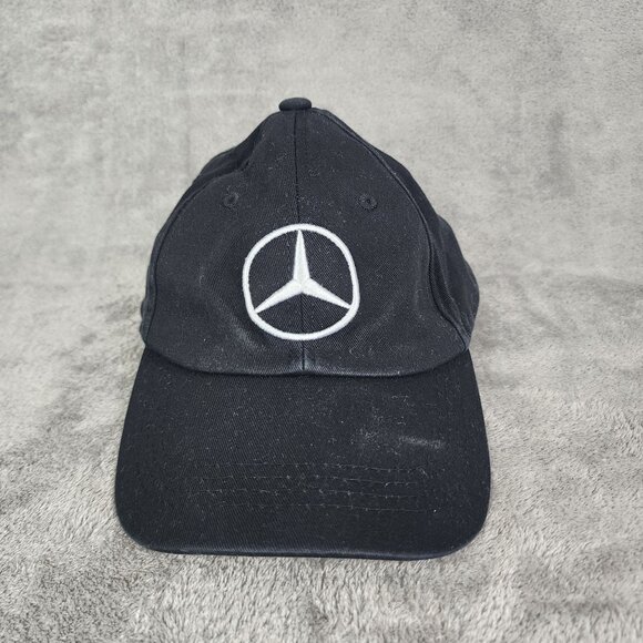 Black Mercedes-Benz Adjustable Baseball Cap Embroidered - Picture 2 of 11